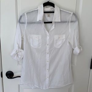 J. Crew Sheer Button Down
